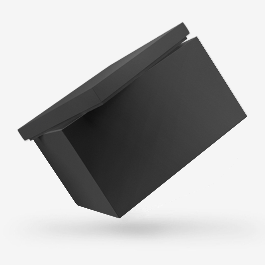 Black Storage Box with Lid