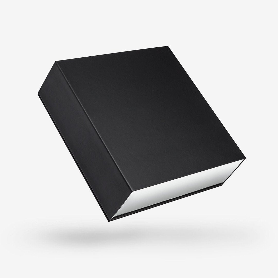 Black outside, Silver inside Square Rigid Sleeve Box – Madovar