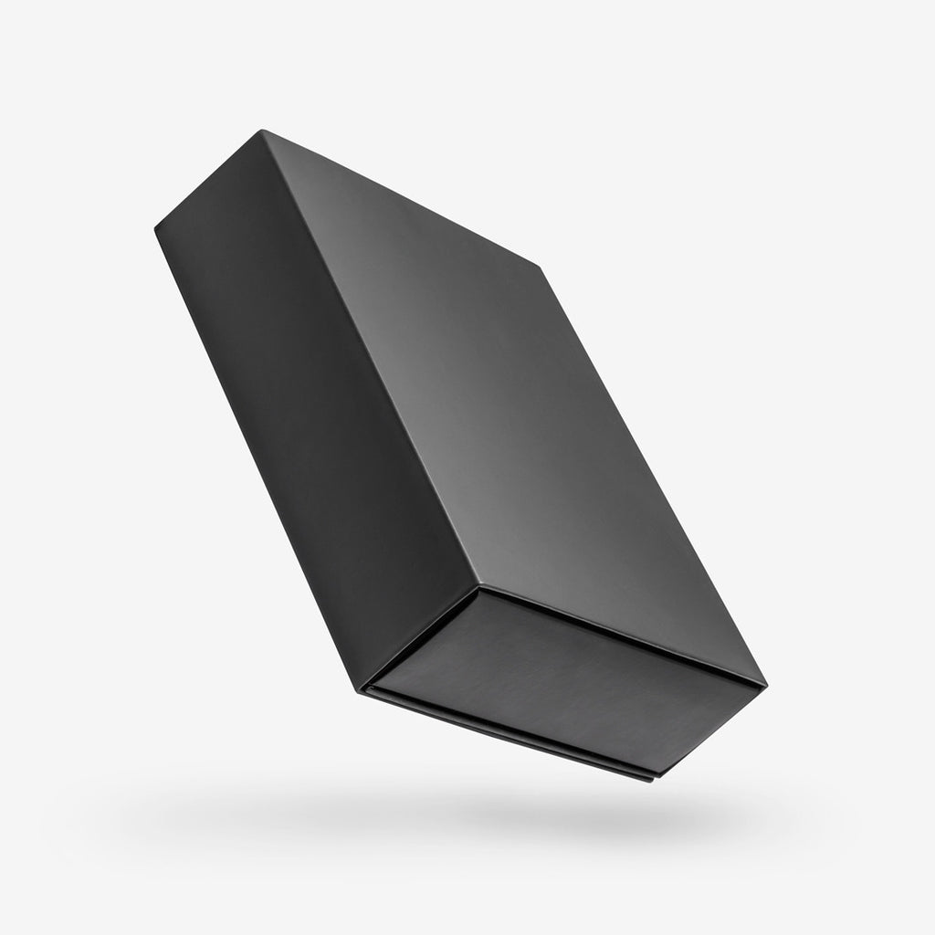 Black Square Rigid Sleeve Box - closed