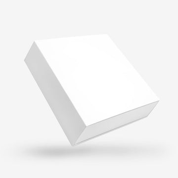 White Square Rigid Sleeve Box - closed