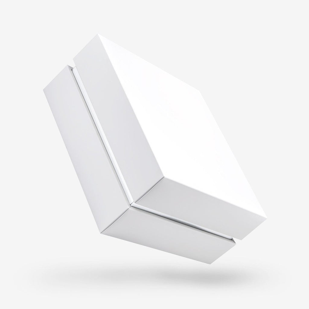 White Square Box with Lid - closed